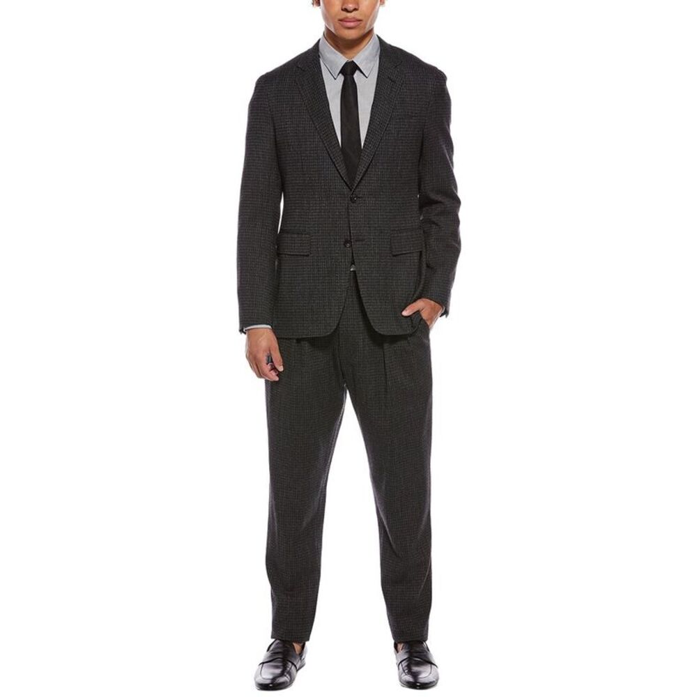 Canali Mens  2Pc Wool-Blend Suit, Grey